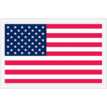 Box Partners 5 1/4 X 8" U.s.a. Flag Packing List Envelopes Case Of 1000