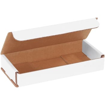 Box Partners 7 X 3 X 1" White Corrugated Mailers Package Of 50