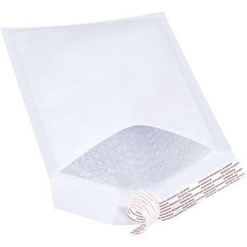 Box Partners 7 1/4 X 12" White #1 Self-Seal Bubble Mailers Case Of 25