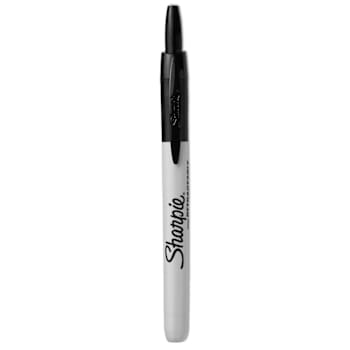 Image for Sharpie Retractable Permanent Marker Fine Bullet Tip Black Package Of 12 from HD Supply