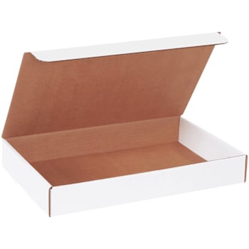 Box Partners 14 1/8 X 8 3/4 X 2" White Literature Mailers Package Of 50