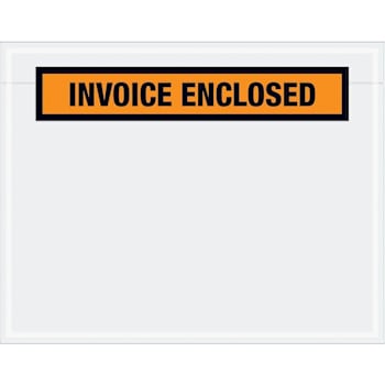Box Partners 7 X 5 1/2" Orange "Invoice Enclosed" Panel Envelopes Case Of 1000