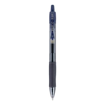 Image for Pilot G2 Premium Gel Pen Fine 0.7 Mm Navy Blue Ink Smoke/Blue Brl Package Of 12 from HD Supply