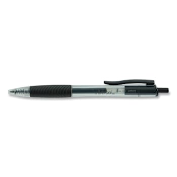 Image for Universal Comfort Grip Gel Pen 0.7 Mm Black Ink Clear/Black Brl Package Of 12 from HD Supply
