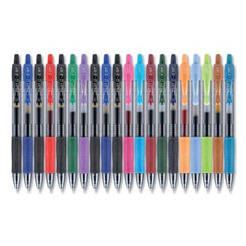 Pilot G2 Premium Gel Pen Fine 0.7 Mm Assorted Ink And Barrel Package Of 20