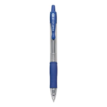 Image for Pilot G2 Premium Gel Pen Extra-Fine .38 Mm Blue Ink Smoke/Blue Brl Package Of 12 from HD Supply