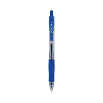 Image for Pilot G2 Premium Gel Pen Fine 0.7 Mm Blue Ink Smoke/Blue Brl Package Of 12 from HD Supply