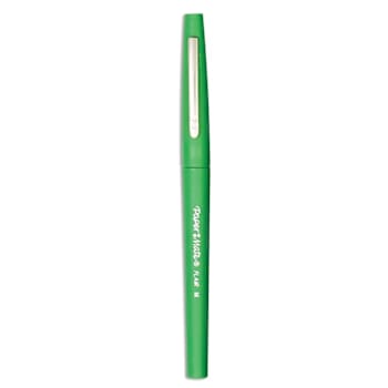 Image for Paper Mate Flair Felt Tip Porous Point Pen 0.7 Mm Green Ink/Brl Package Of 12 from HD Supply