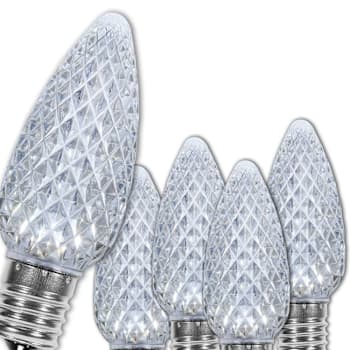 Image for Wintergreen Lighting C9 Opticore LED Faceted Bulbs, E17, Dimmable, Cool White from HD Supply