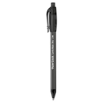Image for Paper Mate Ultra Ballpoint Pen Fine 0.8 Mm Black Ink Black Brl Package Of 12 from HD Supply