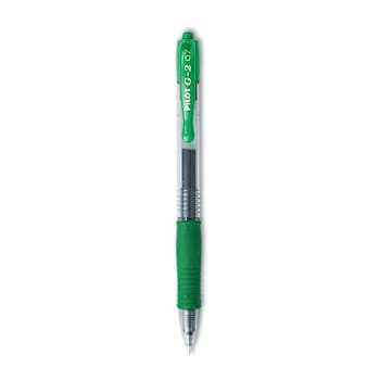 Image for Pilot G2 Premium Gel Pen Fine 0.7 Mm Green Ink Smoke/Green Brl Package Of 12 from HD Supply