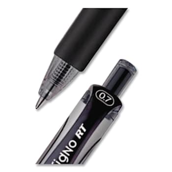 Image for Uni-Ball Signo Gel Pen 0.7 Mm Black Ink Silver/Black Brl Package Of 12 from HD Supply