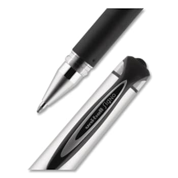 Image for Uni-Ball 207 Impact Gel Pen Bold 1 Mm Black Ink Silver/Black Brl Package Of 12 from HD Supply