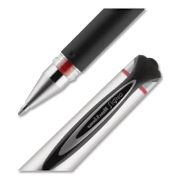 Image for Uni-Ball 207 Impact Gel Pen Bold 1 Mm Red Ink Silver/Black/Red Brl Package Of 12 from HD Supply