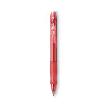 Image for Bic Gel-Ocity Gel Pen 0.7 Mm Red Ink Translucent Red Brl Package Of 12 from HD Supply