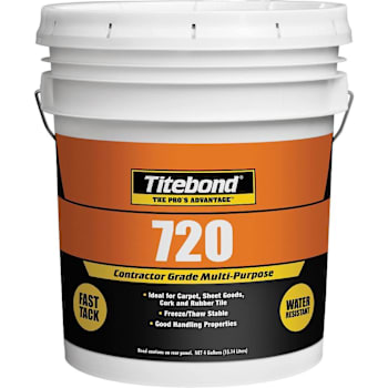 Titebond 720 Contractor Grade Multi-Purpose Adhesive, 4 Gallon Pail