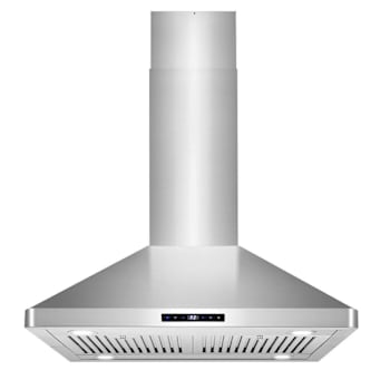 Image for 30 In. Lumin Collection 380 CFM Ducted Island Range Hood, Soft Touch Controls, LED Lights, Stainless Steel from HD Supply