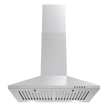 Image for 24 In. Nebula Collection 220 CFM Ducted Wall Mount Range Hood, Button Controls, LED Lights, Stainless Steel from HD Supply