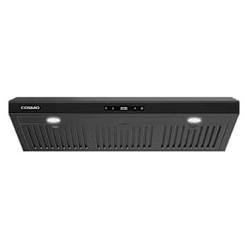 Image for 36 In. Haven Collection 500 CFM Ducted Under Cabinet Range Hood, Touch Controls, LED Lights In Matte Black from HD Supply