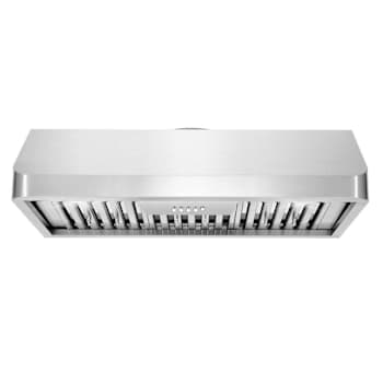 Image for 36 In. Haven Collection 500 CFM Ducted Under Cabinet Range Hood, Button Control, LED Lights, Stainless Steel from HD Supply