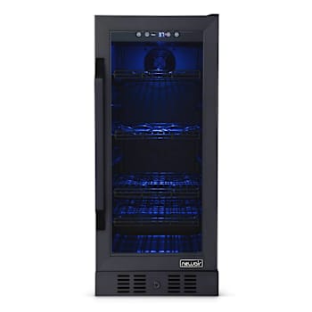 NewAir 15" Flipshelf™ Wine And Beverage Refrigerator, Reversible Shelves Hold 80 Cans Or 33 Bottles, Black Stainless Steel