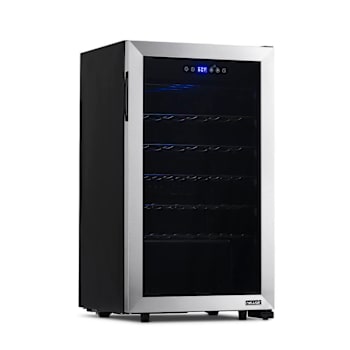Image for NewAir Freestanding 33 Bottle Compressor Wine Fridge In Stainless Steel, Adjustable Racks And Exterior Digital Thermostat from HD Supply