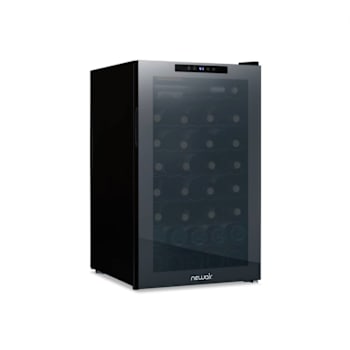 Image for NewAir Shadow Series Wine Cooler Refrigerator 51 Bottle, Freestanding Mirrored Wine Fridge With Double-Layer Tempered Glass Door from HD Supply