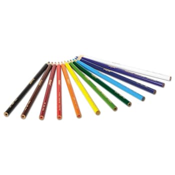 Crayola Long-Length Colored Pencil 3.3 Mm 2b Assorted Lead/Barrel Package Of 12