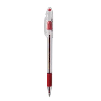 Image for Pentel R.s.v.p. Pen Stick Medium 1 Mm Red Ink Clear/Red Barrel Package Of 12 from HD Supply