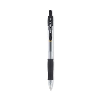 Image for Pilot G2 Gel Pen Extra-Fine 0.5 Mm Black Ink Smoke/Black Barrel Package Of 12 from HD Supply