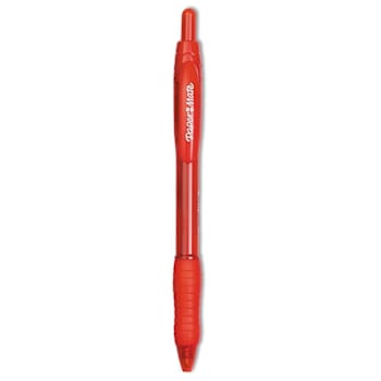 Image for Paper Mate Profile Pen Bold 1.4 Mm Red Ink Translucent Red Brl Package Of 12 from HD Supply