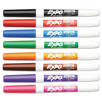 Expo® Low-Odor Dry-Erase Marker Package Of 8