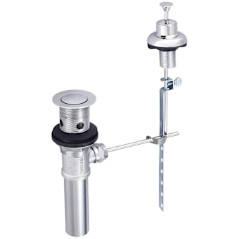 Image for Central Brass Brass Pop-Up Drain Assembly With Guide from HD Supply