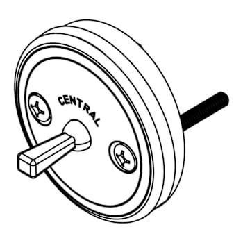Image for Central Brass Faceplate For Trip Lever Or Pop-Up Bath Drains from HD Supply