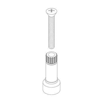 Image for Central Brass Stem Extension With Screw from HD Supply