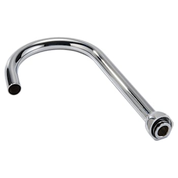 Zurn Aquaspec 5 3/8" Centerline Rigid Gooseneck Spout Chrome-Plated Flow Control
