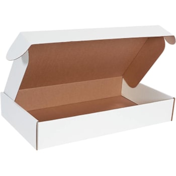 Box Partners 24 X 14 X 4" White Deluxe Literature Mailers Pkg Of 25