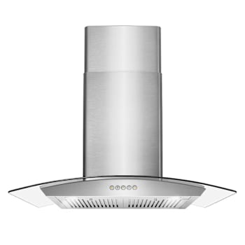 Image for 30 In. Vista Collection 380 CFM Ducted Wall Mount Range Hood, Button Controls, LED Lights, Stainless Steel from HD Supply