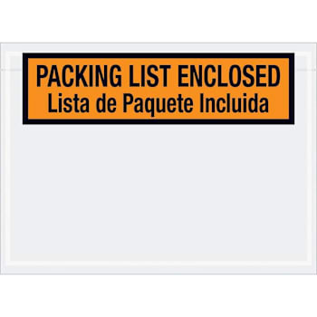 Box Partners 7 1/2 X 5 1/2" Bilingual Packing List Envelopes En/Esp Cs Of 1000