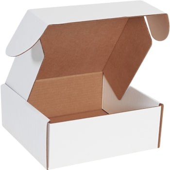 Box Partners 10 X 10 X 4" White Deluxe Literature Mailers Pkg Of 50