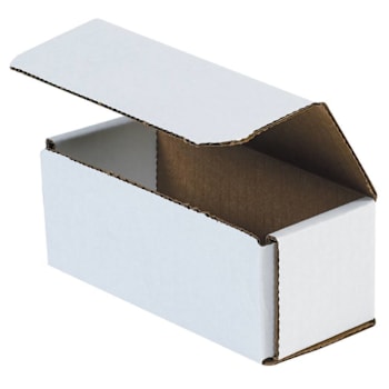 Box Partners 6 X 2 1/2 X 2 3/8" White Corrugated Mailers Pkg Of 50