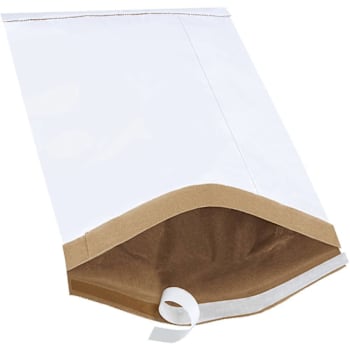 Box Partners 10 1/2 X 16" White #5 Self-Seal Padded Mailers Cs Of 25