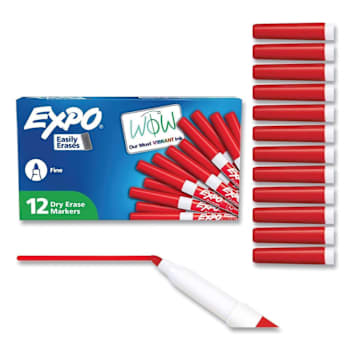 Image for Expo® Low-Odor Dry-Erase Marker Package Of 12 from HD Supply
