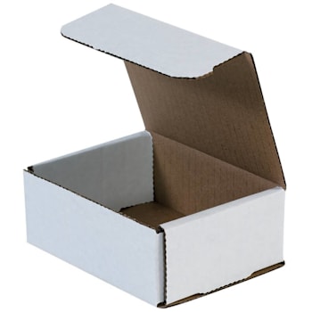Box Partners 5 X 4 X 2" White Corrugated Mailers Pkg Of 50