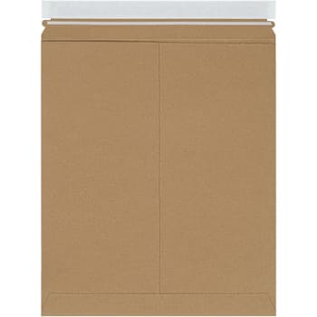 Box Partners 12 3/4 X 15" Kraft Self-Seal Stayflats Plus Mailers Cs Of 100