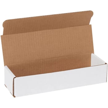 Box Partners 10 X 3 X 2" White Corrugated Mailers Pkg Of 50