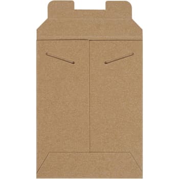 Box Partners 6 X 8" Kraft Stayflats® Mailers Cs Of 100