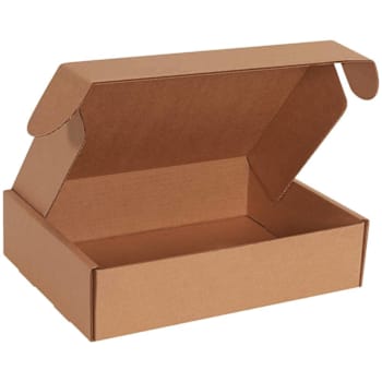 Box Partners 12 1/8 X 9 1/4 X 3" Kraft Deluxe Literature Mailers Pkg Of 50