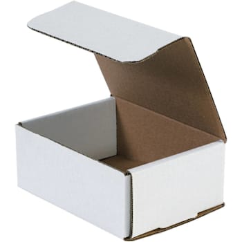 Box Partners 6 1/2 X 4 7/8 X 2 5/8" White Corrugated Mailers Pkg Of 50