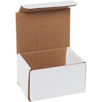 Box Partners 5 X 4 X 3" White Corrugated Mailers Pkg Of 50